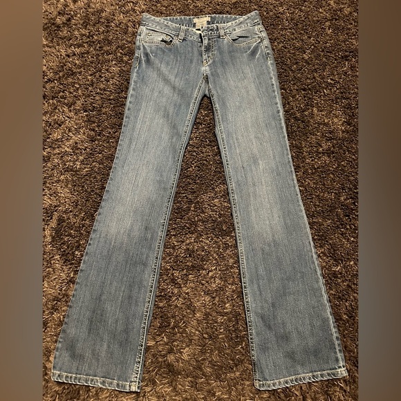 Ann Taylor Denim - Ann Taylor Women’s Size 0 (32” Inseam 7” Rise) Curvy Fit Denim Blue Jeans EUC